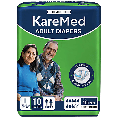 Kare Med Adult Diapers Large, 10 pcs