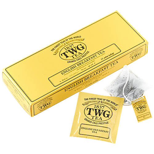 新品TWG ENGLISH Breakfast TEA TEA PARTY2個 Buy TWG Tea English Breakfast Tea in Hand Sewn Cotton Teabags