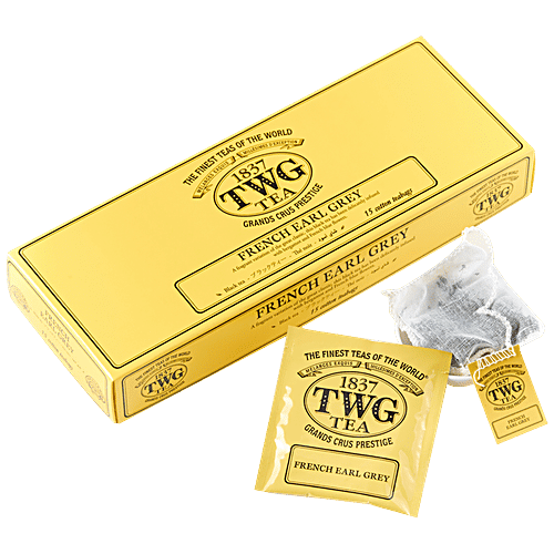 Buy TWG Tea French Earl Grey Tea In Hand Sewn Cotton Teabags