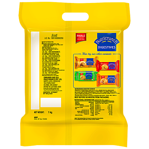 Parle Platina Nutricrunch Digestive Cookies 1 Kg