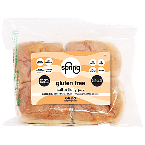 Buy Sprinng Gluten Free Soft Fluffy Pav Online at Best Price of