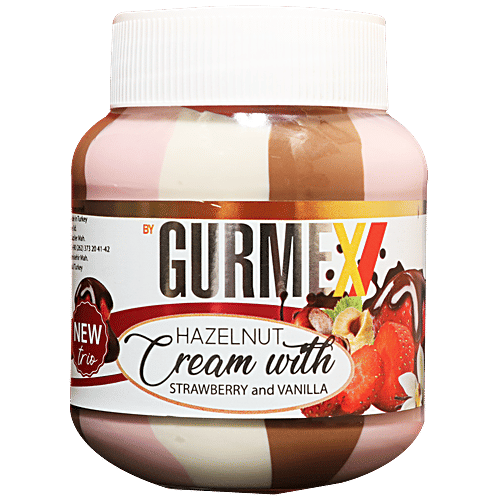 Buy Gurmex Hazelnut Cream With Strawberry & Vanilla Online at Best