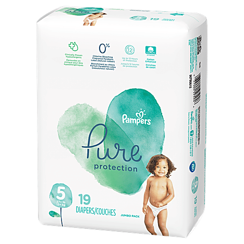 Buy Pampers Baby Diapers - Pure Protection, XL Online at Best