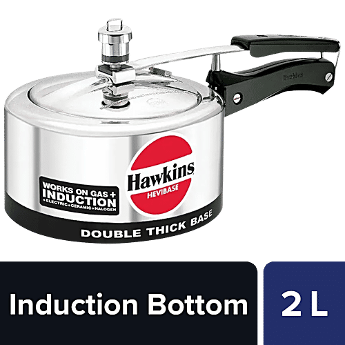 Hawkins Hevibase Aluminium Inner Lid Pressure Cooker Induction Base,  Silver, IH20, L