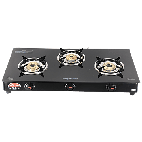 Surya Flame Burner Crystal MS Cook Top Gas Stove Manual Ignition, pc
