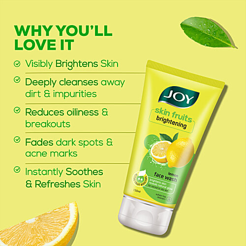 Joy Skin Fruits Lemon Brightening Face Wash 150Ml