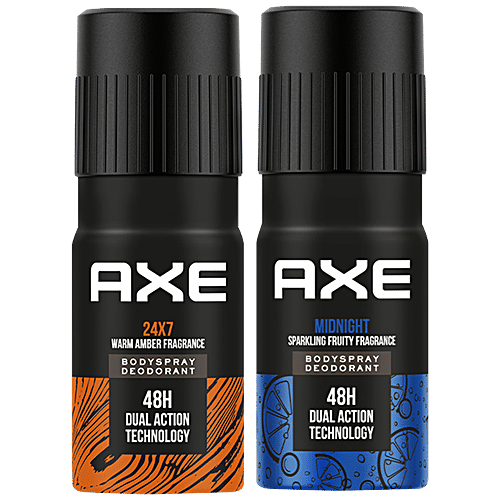 Axe Recharge Midnight 24x7 Long Lasting Deodorant Bodyspray For Men,  150 ml
