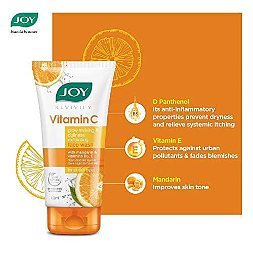 Joy Vitamin C Glow Face Wash 150Ml Tube