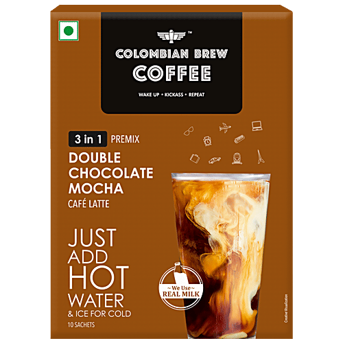 Buy Colombian Brew Coffee Double Chocolate Mocha, 3 In 1 Instant