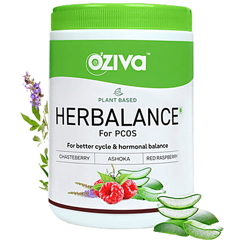 Buy O'ZIVA Plant Based Herbalance For PCOS, Better Cycle