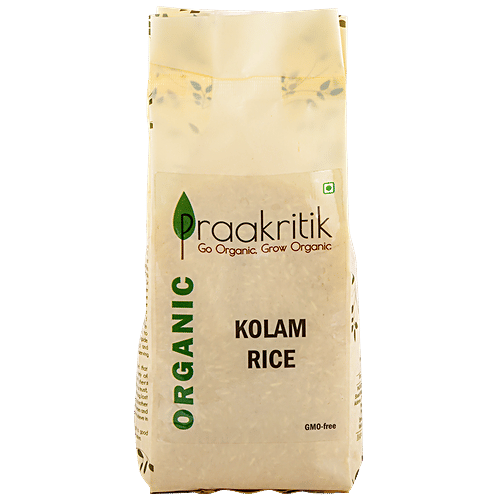 Buy Praakritik Organic Kolam Rice Online at Best Price of Rs 87.4 ...