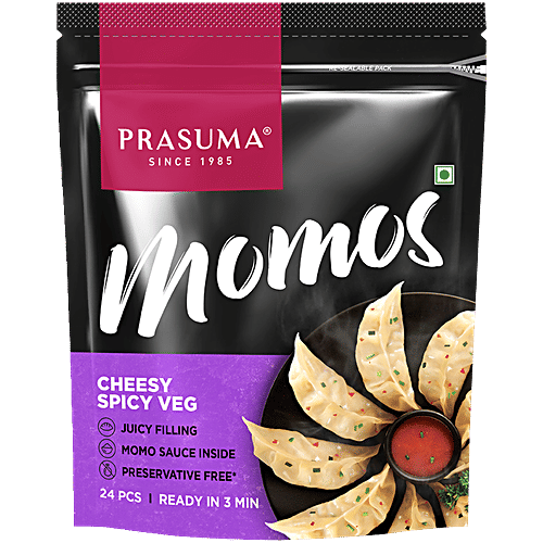 Buy Prasuma Cheesy Spicy Vegetable Momos Online at Best Price of