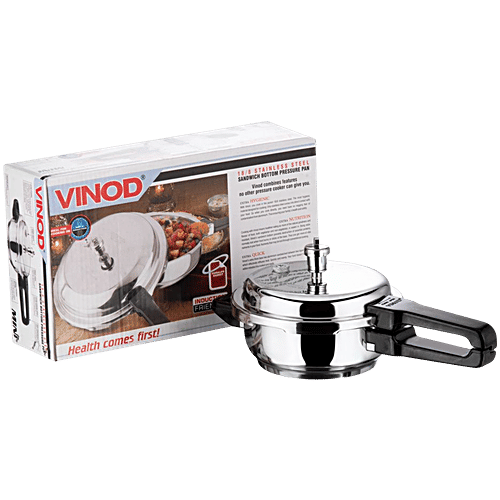 Buy Vinod Stainless Steel Outer Lid Pressure Cooker/Pan
