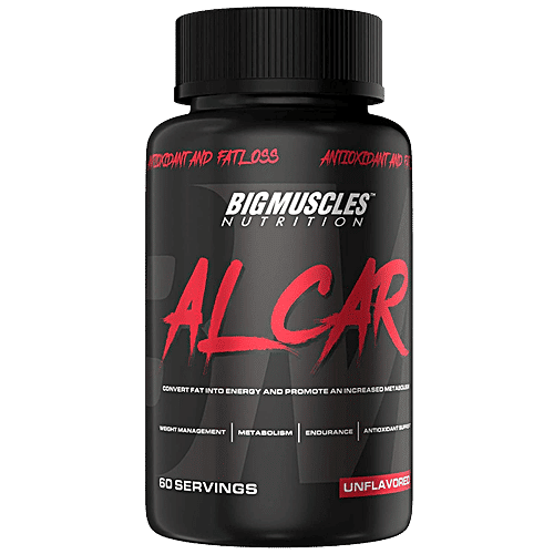 Buy Bigmuscles Nutrition Alcar Tablets - Acetyl L- Cartinine 1000 mg Per  Serve - Natural Fat Burner Online at Best Price of Rs null