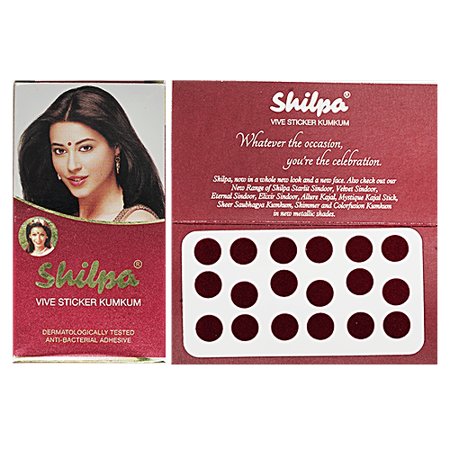 Buy Shilpa Shilpa Vive Sticker Kumkum Bindi, For Women Online at