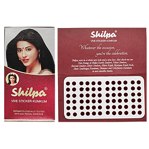 Buy Shilpa Shilpa Vive Sticker Kumkum Bindi, For Women Online at