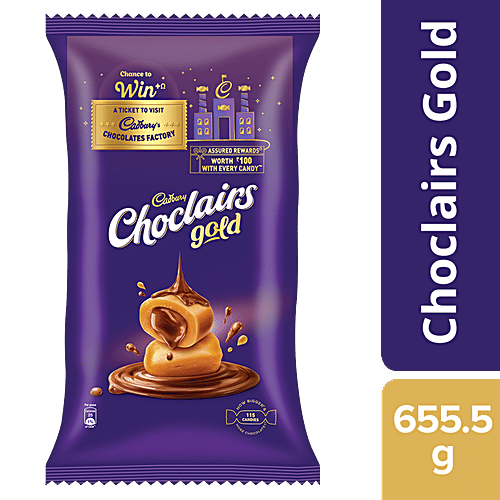 Buy Cadbury Choclairs Chewy Choco Centre Toffee - Choclairs Gold