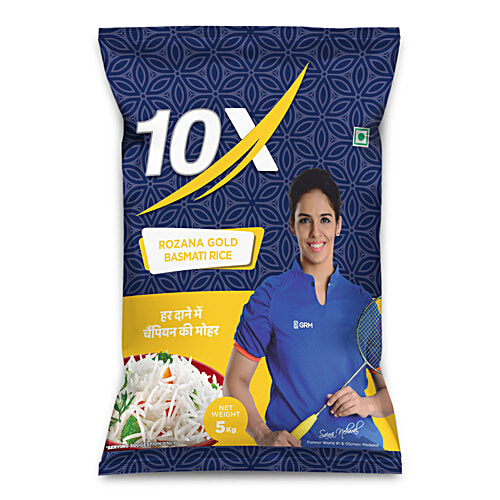 Buy 10X Basmati Rice - Rozana Gold Premium Quality Online at Best