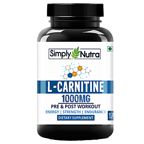 nutra l carnitine Buy Simply Nutra L-Carnitine Dietary Supplement Tablets - For Energy, Strength Online at Best Price of Rs null