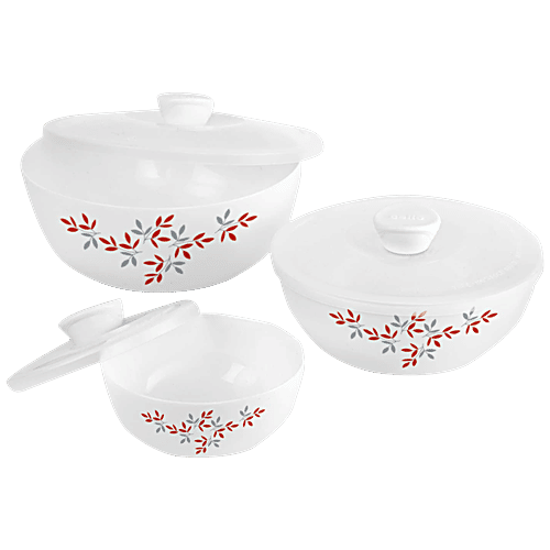 Cello Mixing Bowls Set With Lids Royale Opalware ,Twilight, pcs