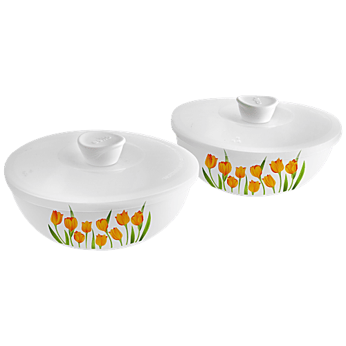 Buy Cello Mixing Bowls Set With Lids Royale Opalware, Tulip