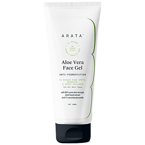 Buy Arata Aloe Vera Face Gel - Anti-Pigmentation, Wrinkles & Dark Spots,  Boosts Collagen Online at Best Price of Rs null - bigbasket