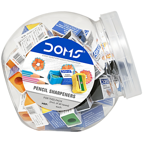 Buy Doms Pencil Sharpeners - Easy Grip, Durable, Compact Online at Best ...