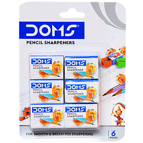 Buy Doms Pencil Sharpeners - Easy Grip, Durable, Anti-Rust Coating ...