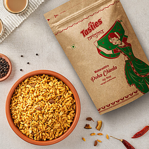 Buy Tasties Origins Namkeen - Poha Chivda/ Mixture, Crispy Online