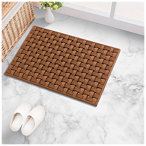Cocotuft Door/Floor Mats 100% Rubber, 9-10mm Thick, Basket Weave Design,  pc