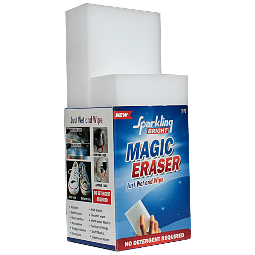 Buy Sparklingbright Magic Eraser - Wet & Wipe, Removes Stains On ...