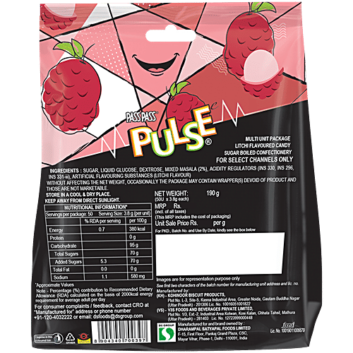 Pulse Litchi Candy 200 gm