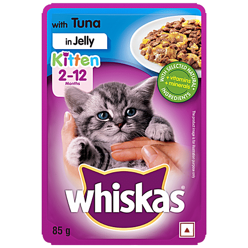 Whiskas Tuna In Jelly Kitten Wet Cat Food -2-12 Months, 85 g
