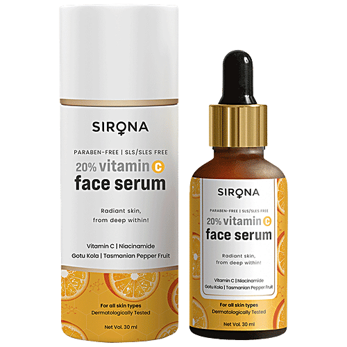 Buy SIRONA 20% Vitamin C Face Serum for Men & Women 30 ml for