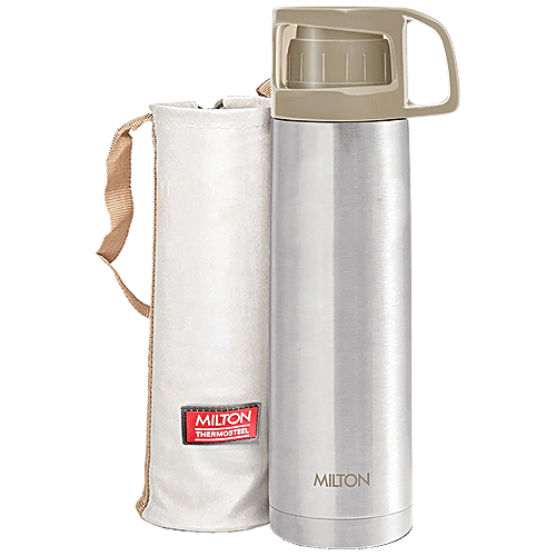 Buy Milton Thermosteel Glassy 1000 Water Bottle With Cup, 24 Hrs