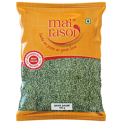 Buy Mai Rasoi FENNEL SAUNF BARIK SMALL 100 gm Online at Best Price of ...