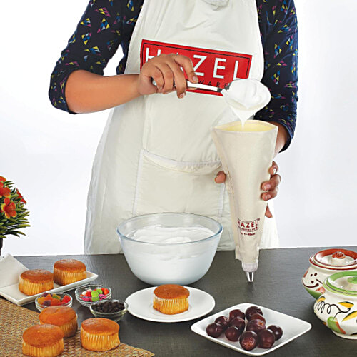 Buy Hazel Piping Bags With Nozzles Set Reusable, For Cake