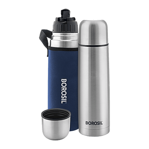 Buy Borosil Hot Cold Thermosteel Flask With Thermal Cover