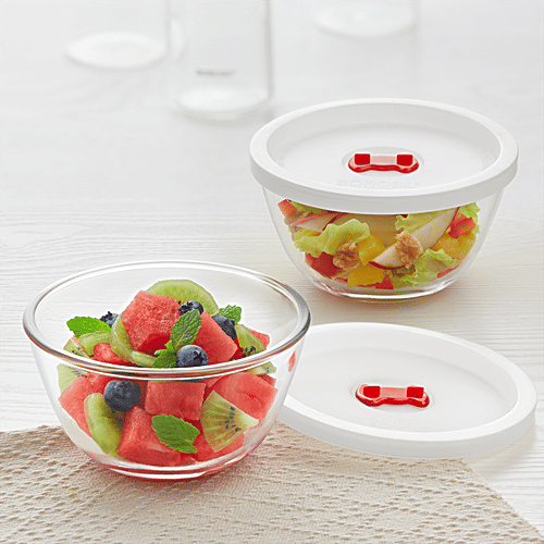 microwavable glass bowls with lids