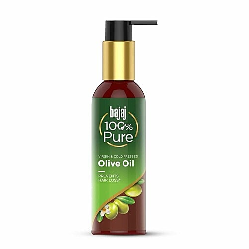 Buy Bajaj 100% Pure Olive Oil Virgin Cold Pressed, Prevents