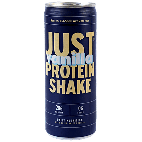 Buy Just Protein Shake Vanilla, 20g Protein, 0g Sugar, Daily