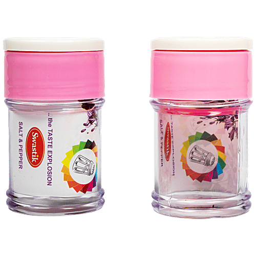 Swastik Plastic Salt Pepper Container Assorted Colour, Sturdy, Durable  Long Lasting, pcs