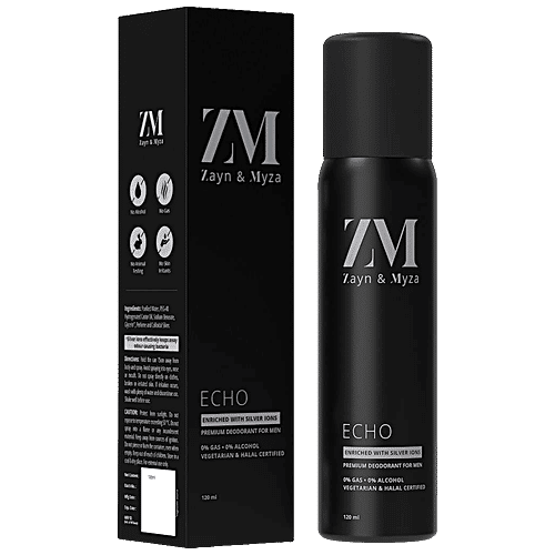 Buy ZM Zayn & Myza Echo No Alcohol Body Spray - For Men, Long