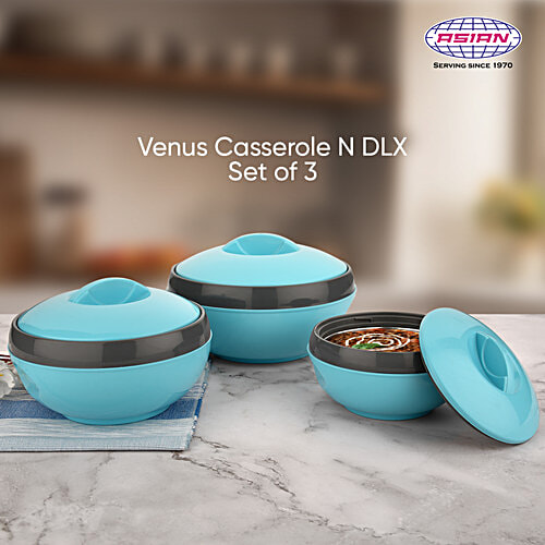 Buy Asian Venus Plastic Casserole Set - Keeps Food Warm For A Long