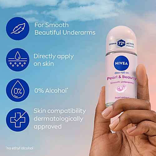 Nivea Pearl & Beauty Roll On Deodorant For Women 25Ml