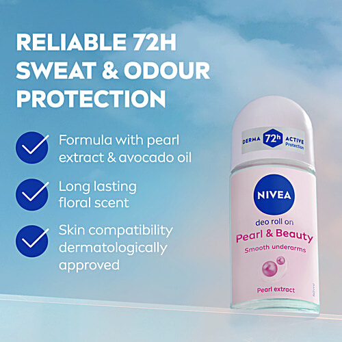 Nivea Pearl & Beauty Roll On Deodorant For Women 25Ml