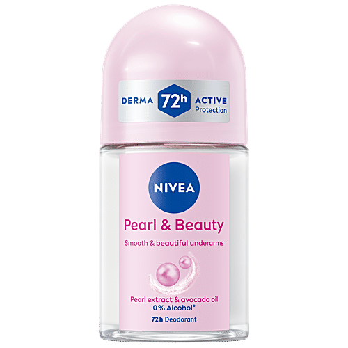 Buy Nivea Deodorant Roll On For Women, Pearl Beauty, 48H