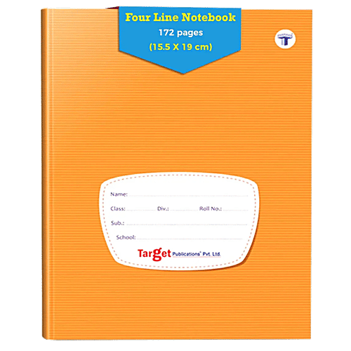 Buy Target Publications Four Line Notebook - 172 Pages, Hard Bound