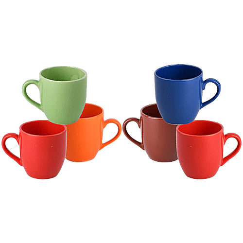 Buy Tibros Ceramic Stoneware 1148 Tea/Coffee Mug - Lightweight, Dishwasher  Safe, Multicolour Online at Best Price of Rs null - bigbasket