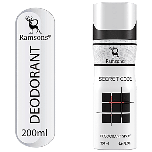 Ramsons Secret Code Deodorant Spary For A Long Lasting Impression, Feel  Fresh, 200 ml